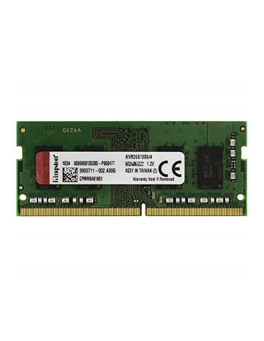 Memoria ddr4 4gb kingston - 2666 mhz - pc4 - 21300 - cl19 so - dimm - no ecc