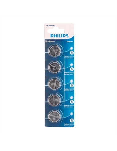 Philips pila botón litio cr2032 3v blister*5