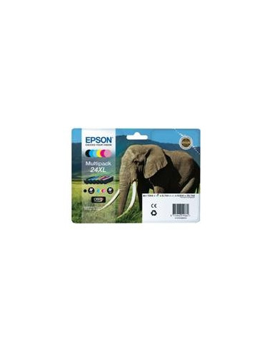 Multipack tinta epson t243840 6 colores 24xl expresion photo xp - 950 -  elefante