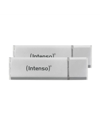 Memoria usb 3.2 intenso ultra 64gb pack 2 unidades aluminio