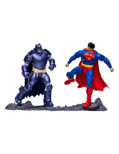 Pack 2 figuras mcfarlane toys collector multipack superman vs. armored batman