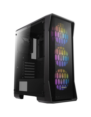 Caja ordenador gaming antec nx360 atx 1 x usb 3.0 2 x usb 2.0 sin fuente negro argb