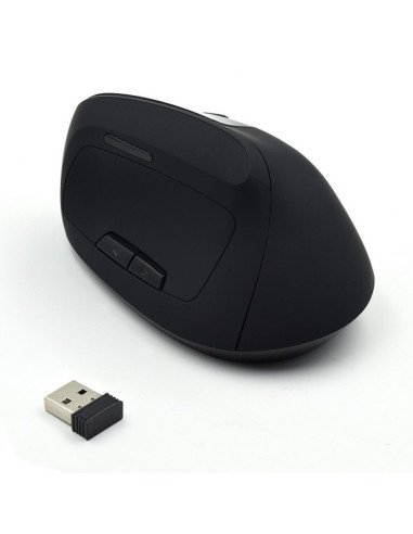 Mouse raton vertical ergonomico ewent ew3158 usb -  1600dpi -  negro