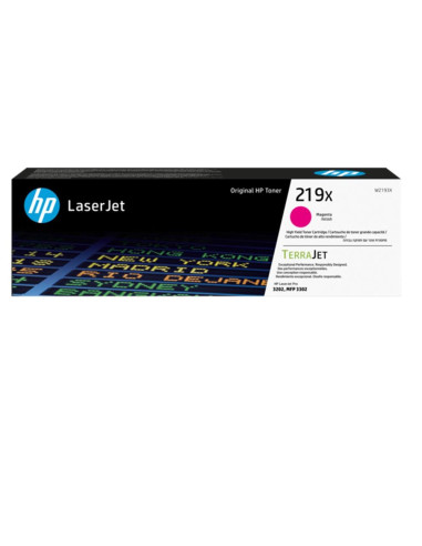 Toner hp 219x high yield magenta original laserjet cartridge