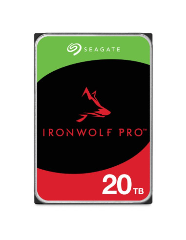 Disco duro interno hdd seagate ironwolf pro nas st20000nt001 20tb 3.5pulgadas 7200rpm -  256mb -  sata 6gb - s