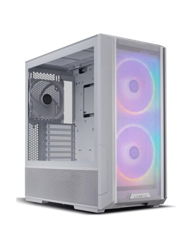 Caja ordenador gaming lian li e - atx lancool 216 argb cristal templado blanco