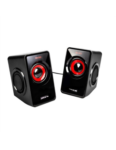 Altavoces mars gaming ms1 2.0 negro - rojo