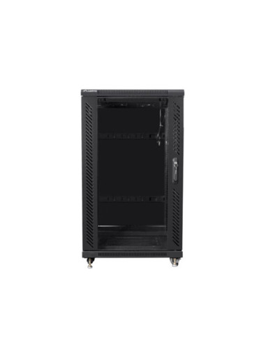 Armario lanberg rack 19pulgadas 22u 600x800 flat pack black negro