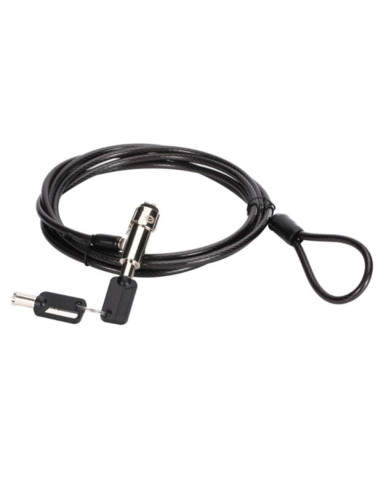 Cable seguridad para portatiles 1.8m conceptronic nano por llave