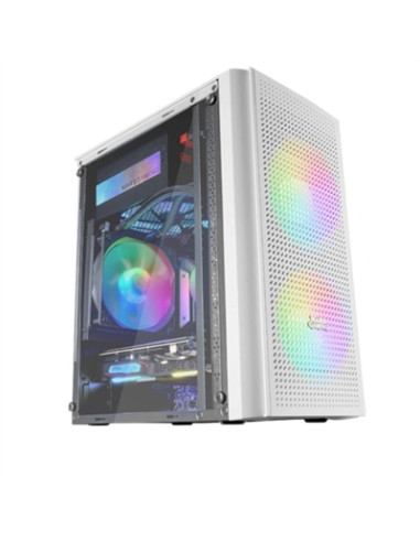 Caja ordenador mars gaming mc300w white micro - atx 1 x usb 3.0 2 x usb 2.0 3 x 120mm frgb