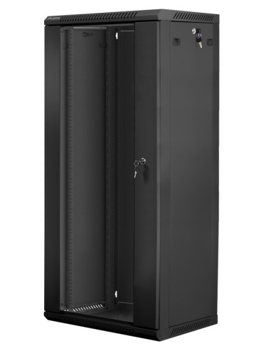 Armario rack lanberg 27u 600 x 450 19pulgadas carga maxima 60kg negro