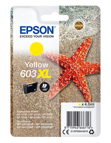 Cartucho tinta epson c13t03a44010 singlepack amarillo 603xl estrella de mar