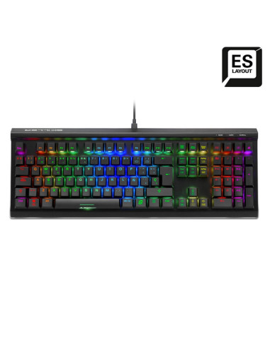 Teclado gaming sharkoon sgk60 mecanico rgb brown switch