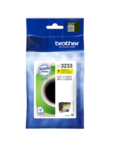 Cartucho tinta brother lc3233y amarillo 1500 páginas