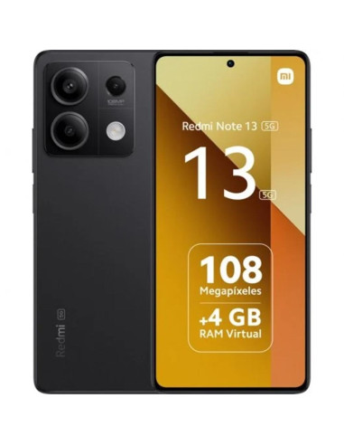 Movil xiaomi redmi note 13 5g - 8gb - 256gb - 6.67pulgadas - negro