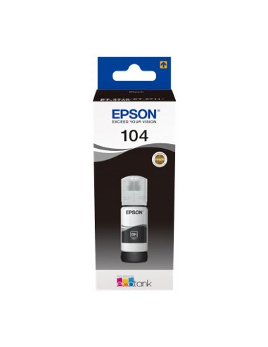 Cartucho ecotank epson 104 negro ink 65ml botella