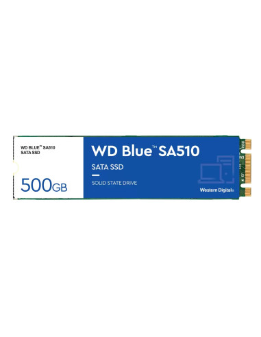 Disco duro interno ssd wd western digital blue wds500g3b0b 500gb m.2 2280 sata3