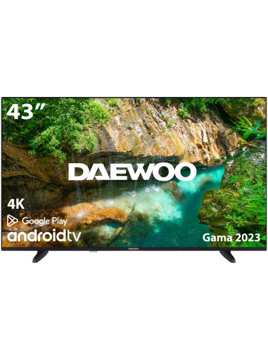 Tv daewoo 43pulgadas led 4k uhd - 43dm62ua - android smart tv - wifi - hdr - hdmi - usb - bluetooth - tdt 2 - satelite