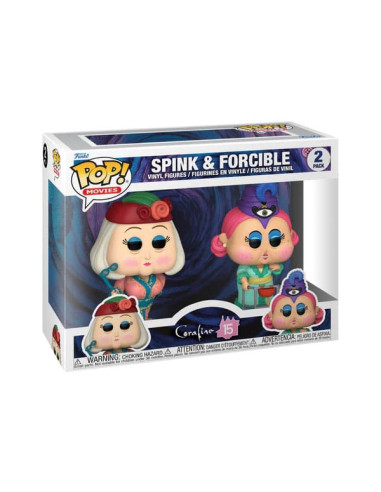 Pack de 2 funko pops coraline 15 aniversario spink & forcible