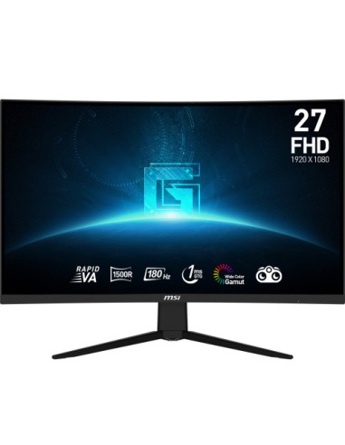 Monitor gaming msi g27c3f 27pulgadas lcd 180hz curvo dp hdmi