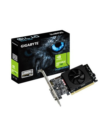 Tarjeta grafica gigabyte nvidia g - force gt 710 - d5 2gb gddr5 dual - link dvi - i hdmi