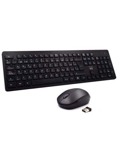 Teclado inalambrico multimedia ewent ew3256 + raton formato españa