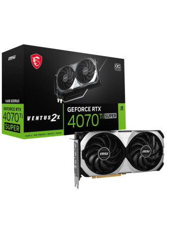 Tarjeta grafica msi nvidia rtx 4070 ti super 16g ventus 2x oc