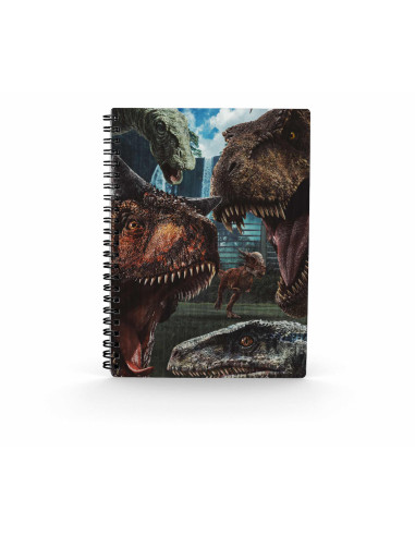 Libreta sd toys efecto 3d selfie jurassic world