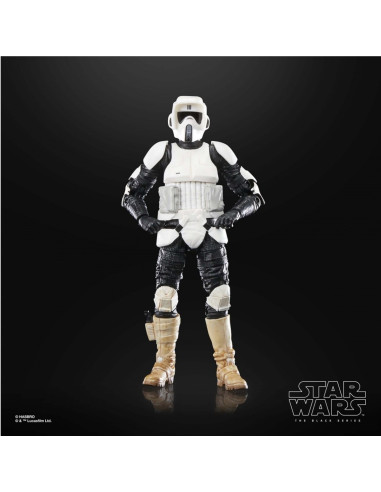 Figura hasbro the black series 40th anniversary of star wars: return of the jedi -  biker scout