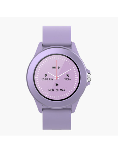 Reloj smartwatch forever colorum cw - 300 color morado