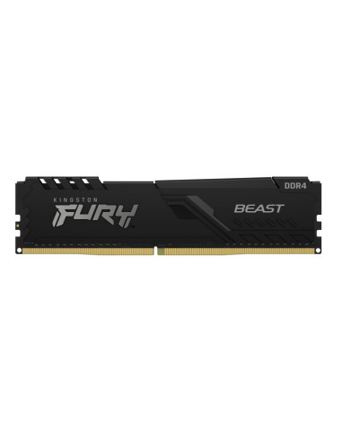 Memoria ram ddr4 16gb kingston - 3200mhz - pc4 - 25600 - fury beast - negro - 1.2v