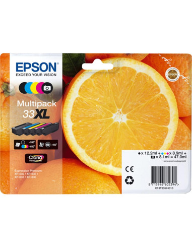 Multipack cartucho tinta epson expression home 5 colores 33xl