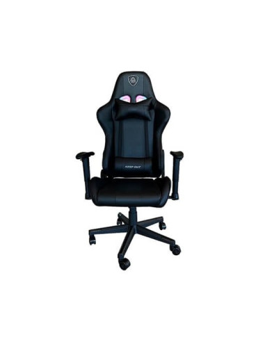 Silla gaming keep out racing pro rgb incluye cojines cervical y lumbar