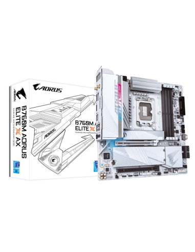 Placa base gigabyte b760m aorus elite x ax 1700 matx 4xddr5