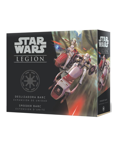 Juego de mesa star wars legión: deslizadora barc pegi 14