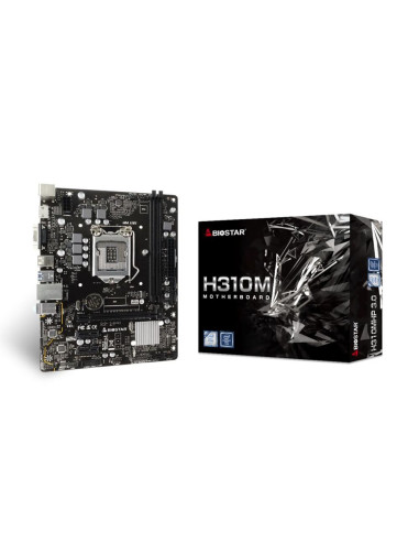 Placa base biostar h310mhp socket 1151 3.0 m - atx - 2x ddr4 - 4x sata3 - 6x usb 2.0 - 4x usb 3.2