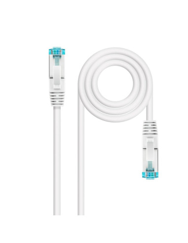 Latiguillo cable red lszh - sftp cat.7 rj45 nanocable 0.25m blanco