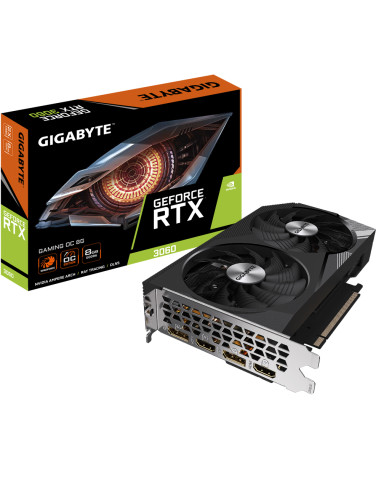 Tarjeta grafica gigabyte geforce rtx 3060 gaming 8gb gddr6 2xhdmi 2xdp windforce 2x