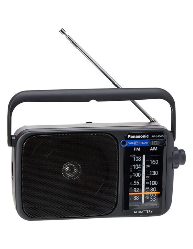 Radio panasonic rf - 2400deg - k altavoz entrada auriculares color negro