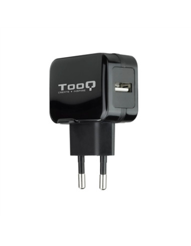 Cargador de pared tooq usb -  12w -  negro