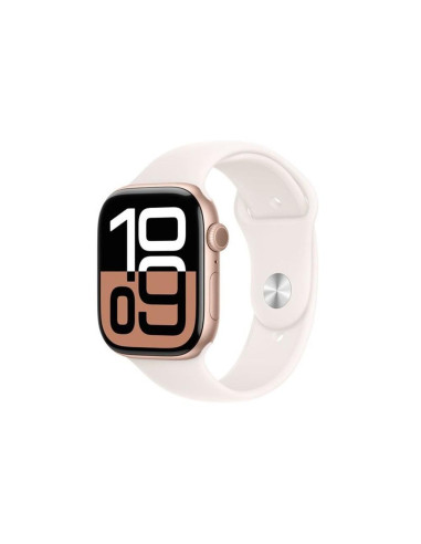 Smartwatch apple watch series 10 gps 46mm rose gold case light blush sport band m - l