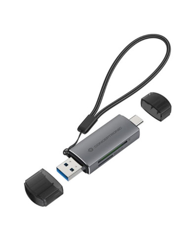 Lector de tarjetas externo conceptronic usb tipo a - usb tipo c