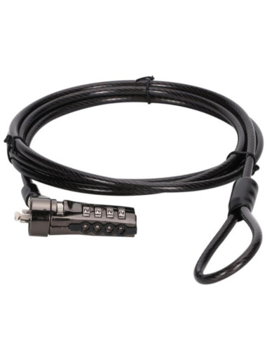 Cable seguridad para portatiles 1.8m conceptronic