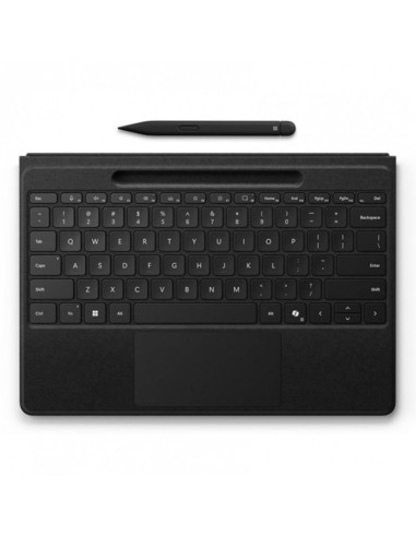 Teclado microsoft surface type cover pro flex + pen para surface pro 10 negro