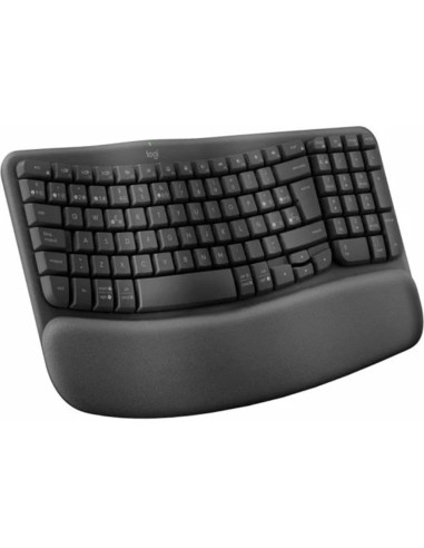 Teclado logitech wave keys bluetooth negro