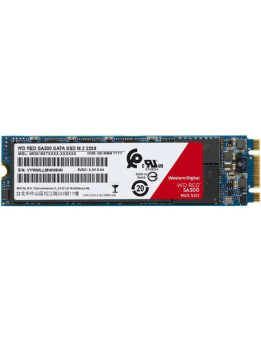 Disco duro interno ssd wd western digital red wds200t1r0b 2tb m.2 2280 sata 6gb - s