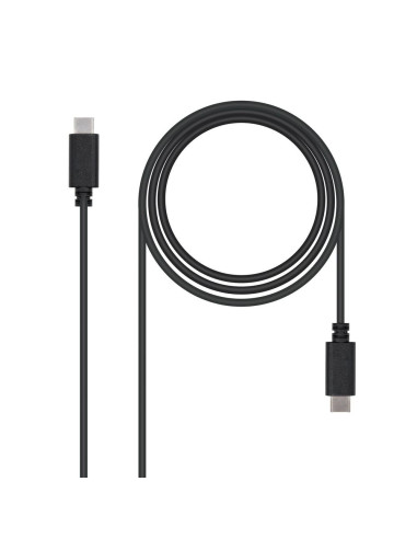 Cable nanocable  usb 2.0 3a - tipo usb - c - m - usb - c - m - negro - 1.0m