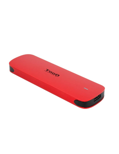 Carcasa disco duro tooq tqe - 2201r para ssd m.2 usb tipo c roja