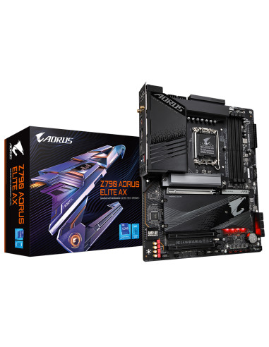 Placa base gigabyte 1700 z790 aorus elite ax atx -  4x ddr5 -  6x sata3 -  5x usb 3.2 -  1x usb tipo c -  4x usb 2.0