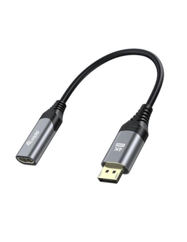 Cable displayport a hdmi equip 1.2 4k macho - hembra 0.15m